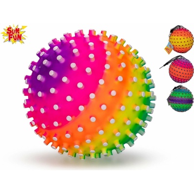 Mikro trading Sun Fun Míč duhový 21 cm 4 barvy