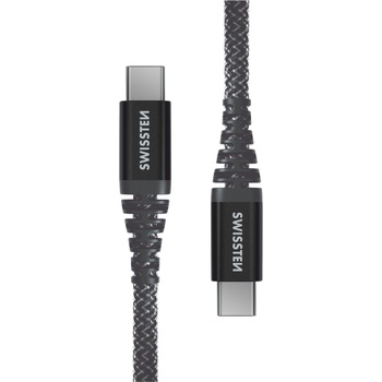 SWISSTEN Kevlar USB-C/USB-C 1, 5 m Цвят: тъмно сив