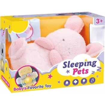 Global Express Far East Ltd Плюшено зайче със светлинни и звукови ефекти за приспиване (ad933-184e)