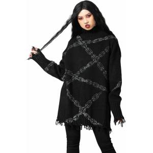KILLSTAR пуловер унисекс KILLSTAR - Chained - Черен - KSRA007438