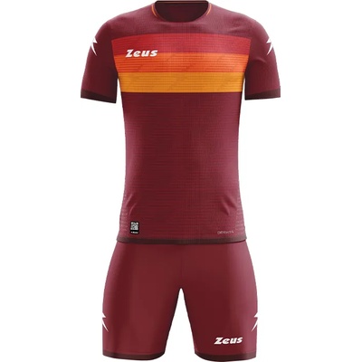 Zeus Комплект Zeus Icon Teamwear Set Jersey with Shorts dark red orange