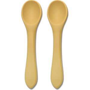 Lorelli Силиконови лъжички Lorelli - Natural, 2 броя, Yellow (10230690001)