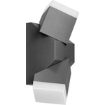 ADVITI AD-OP-6614GLPM4 - MORPH LED Двойно фасадно осветително тяло, 12W, 1100lm, IP54, 4000K, сив (AD-OP-6614GLPM4)