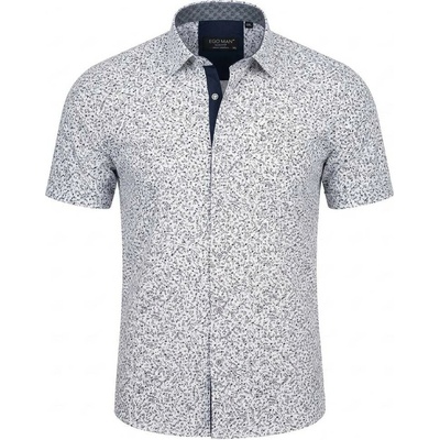 Ego man pánská košile krátký rukáv slim fit EKS-320 bílá