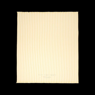 Little Dutch Plážová osuška 200 x 200 cm Beach Sunny Yellow