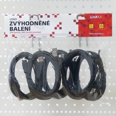 Logo 36488 USB (2.0), USB A M- USB mini M (5 pin), 2m, černý