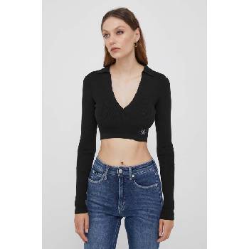 Calvin Klein Jeans Блуза с дълги ръкави Calvin Klein Jeans в черно (J20J221969)