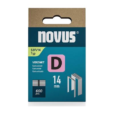 Скоби за такери Novus 042-0792, D53F - 11.3×1.25×14 мм, 600 бр (042-0792)