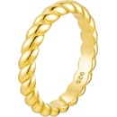 Olivie Strieborný prsteň CROISSANT GOLD 8798