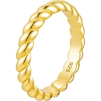 Olivie Strieborný prsteň CROISSANT GOLD 8798
