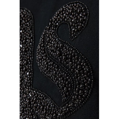AllSaints уголемена тениска дамска от памук ICON (W117JE)