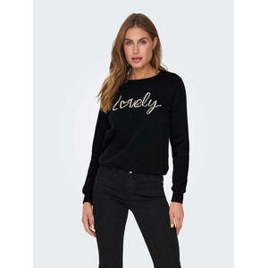 ONLY Блуза onlamy life l/s o-neck pearl swt (153310424579183)