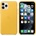 Apple iPhone Leather Case - оригинален кожен кейс (естествена кожа) за iPhone 11 Pro Max (жълт)