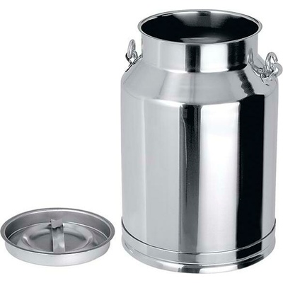 Nádoba na mléko z nerezové oceli s víkem 10 l | CONTACTO, 3032/010 inox