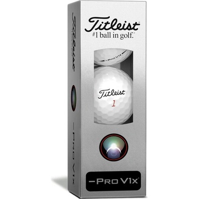 Titleist Pro V1x Left Dash biele 3 ks