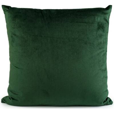 Velvetový / sametový polštář ve vánočních barvách 40x40 cm zelená tmavá 1 ks