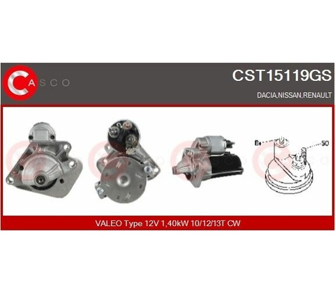 Startér CASCO CST15119GS
