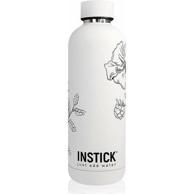INSTICK Insulated Bottle Slim termofľaša farba White 500 ml
