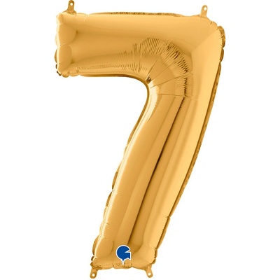 Balónik číslica 7 zlatá 66cm