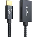 ORICO Адаптер от USB-C мъжко към USB-A женско - Orico USB-C to USB-A 3.1 Gen 2 OTG Adapter (30 см) (черен) (ORICO-CAF31-03-BK-BP)