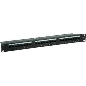 Roline VALUE 26.99. 0362 : : Cat. 6 (Class E) 19" Patch панел, 24-портов, UTP, черен (26.99.0362)