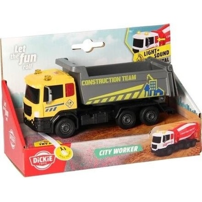 Dickie Go Real Stavební autíčko City Worker 17 cm 3 druhy