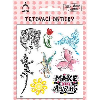 Dětské tetovací obtisky dívčí ornamenty 04