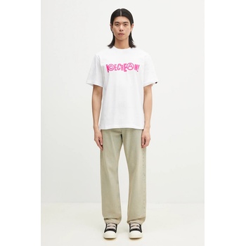 Icecream Памучна тениска ICECREAM Anarchy T-Shirt в бяло с принт IC24461 (IC24461)