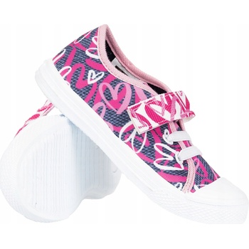 Papuče dievčenské tenisky ružovo-šedé 3F