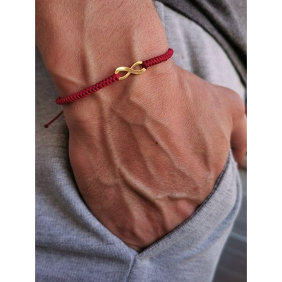 Мъжка гривна златна безкрайност