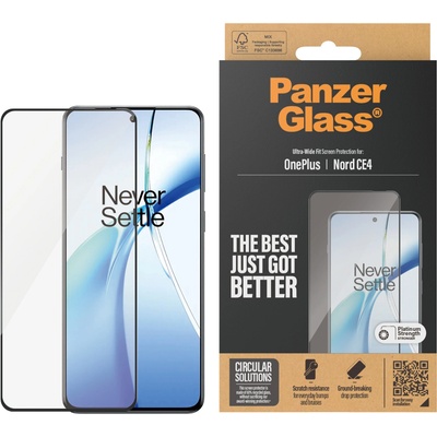 Panzer Стъклен протектор PanzerGlass за OnePlus Nord CE 4, UWF, Черен