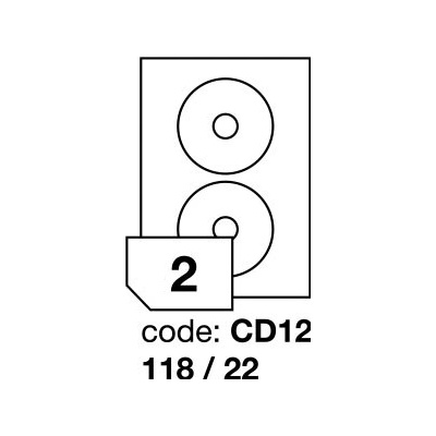 Rayfilm 118x22 mm 300 archů, R0119.CD12D