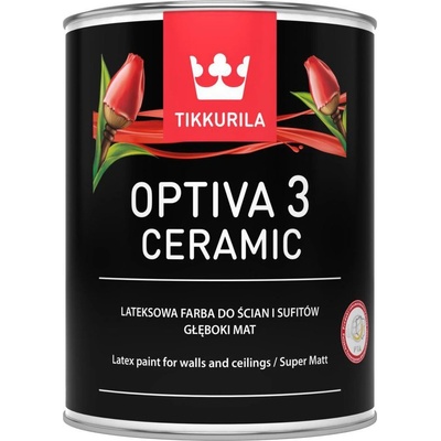 Tikkurila Optiva 3 Ceramic 0,9 l Bílá