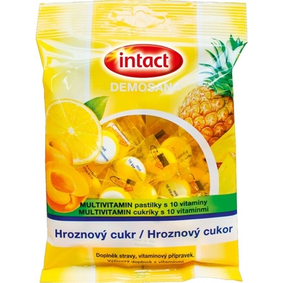 Intact Demosana hroznový cukr 10 vitaminů 75 g