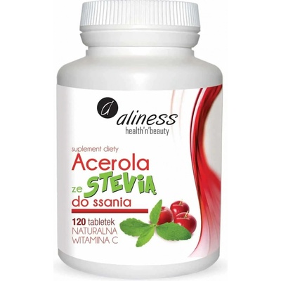 Aliness Acerola so stéviou na cmúľanie 120 tabliet