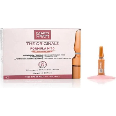 MARTIDERM The Originals Nº10 HD Color Touch SPF30 Ampoules 60ml facial treatment - Orange