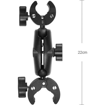 ROLLIN Univerzální dvojitá svorka s 360° otočným ramenem pro GoPro, Insta360, DJI a akční kamery GO_3113