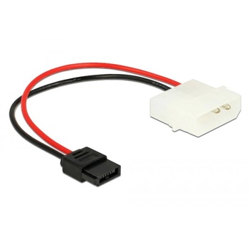 Delock Tápkábel Molex 4 tűs apa - SATA 6 tűs anya csatlakozóhoz 15 cm (85638) (d85638) (d85638)