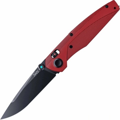 ANV Knives A100 - BB, DLC, EL, ALOCK, GRN RED ANVA100-018