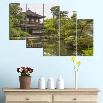 Vivid Home Картини пана Vivid Home от 5 части, Природа, Канава, 160x100 см, 7-ма Форма №0667