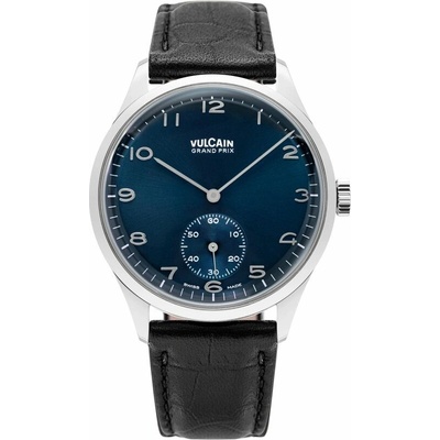 Vulcain Grand Prix - Small Second Blue - Black Alligator