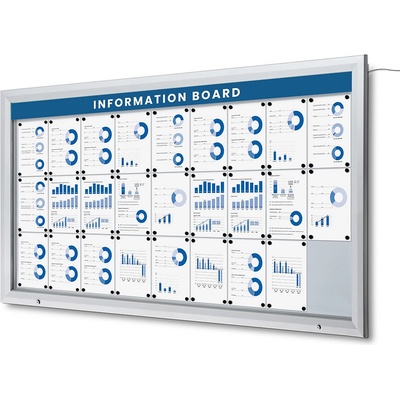 Jansen Display Exteriérová vitrína 27 x A4 2125 x 1167 mm