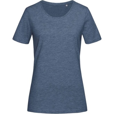Stedman CREW NECK T LUX / Дамска тениска - тъмносин деним, хедър, M (057600zj802)