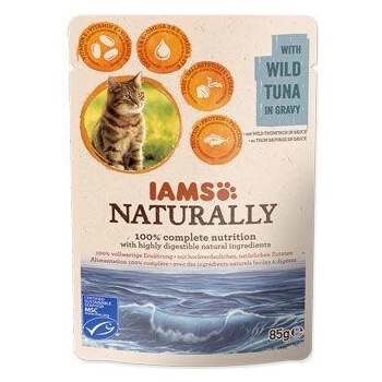 Iams Cat Adult tuniak v omáčke vrecko 85 g
