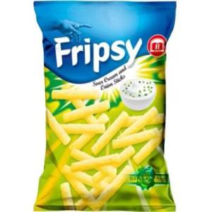 Fripsy Хрупкави барчета Fripsy със заквасена сметана и лук 120 г
