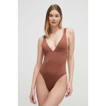 Roxy Цял бански Roxy Silky Island в кафяво с леко подплатени чашки ERJX103651 ERJX103627 (ERJX103627)