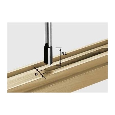 Festool HW S8 D12/20 Drážková fréza HW, stopka 8 mm 490962