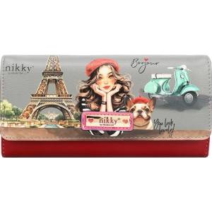  Портфейл Nikky, 19x10x4 cm, Eiffel dreams (34861-А-EIFFEL)
