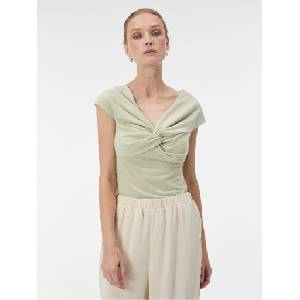 Orsay Светлозелен дамски топ с къс ръкав ORSAY Orsay | Zelen | ЖЕНИ | XS - zoot - 44,96 лв