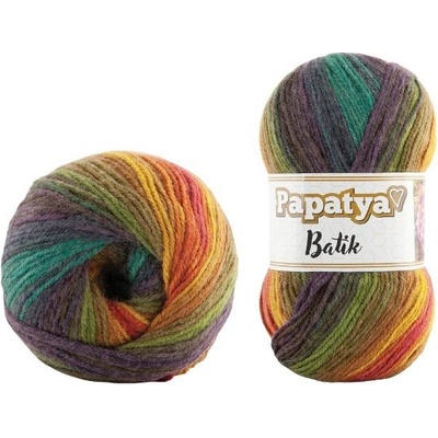 Kamgarn Příze Papatya Batik 554-43
